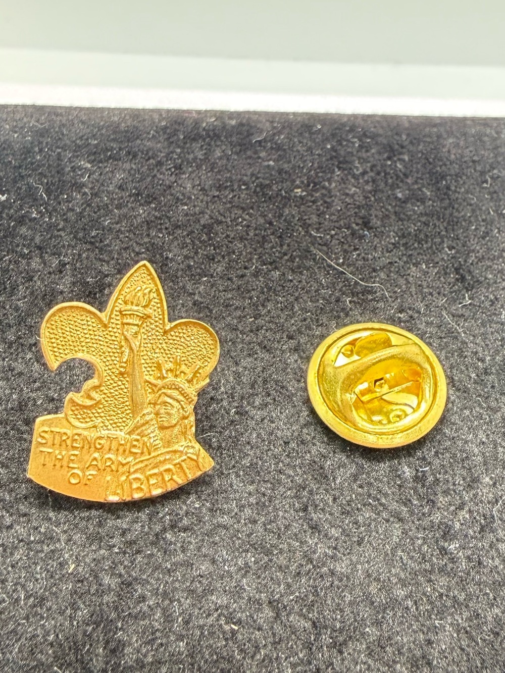 Vintage Boy Scouts Strengthen the Arm of Liberty Statue of Liberty Lapel Pin